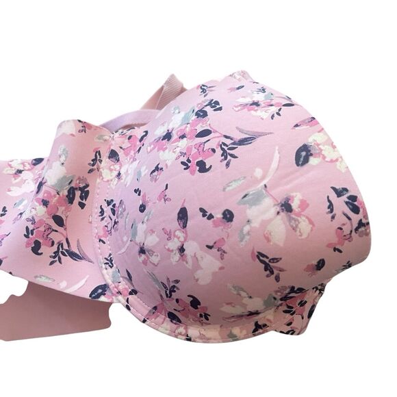 Lucky Brand Women's Size 36 C Pink Floral T Shirt‎ Push Up Bra - Picture 4 of 4